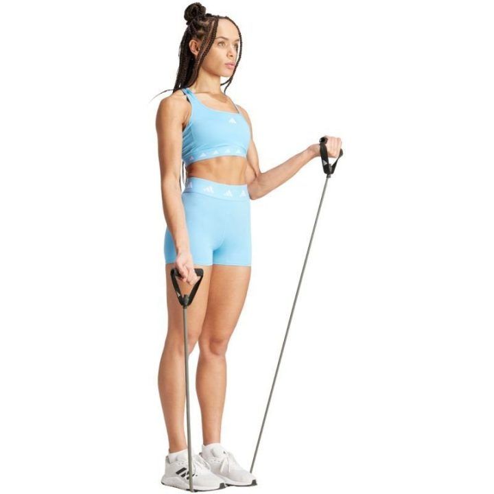 Moteriški kompresiniai šortai adidas Techfit, mėlyni