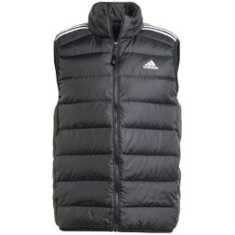 Vyriška pūkinė liemenė adidas Essentials 3-Stripes Light Down, juoda