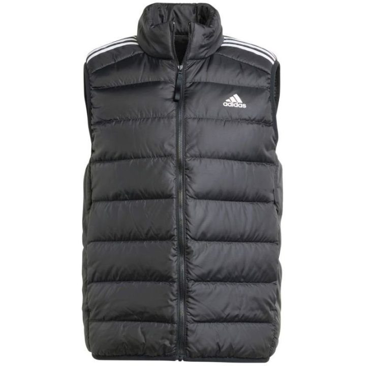 Vyriška pūkinė liemenė adidas Essentials 3-Stripes Light Down, juoda