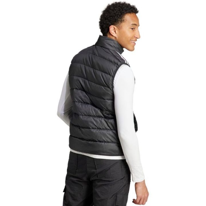 Vyriška pūkinė liemenė adidas Essentials 3-Stripes Light Down, juoda