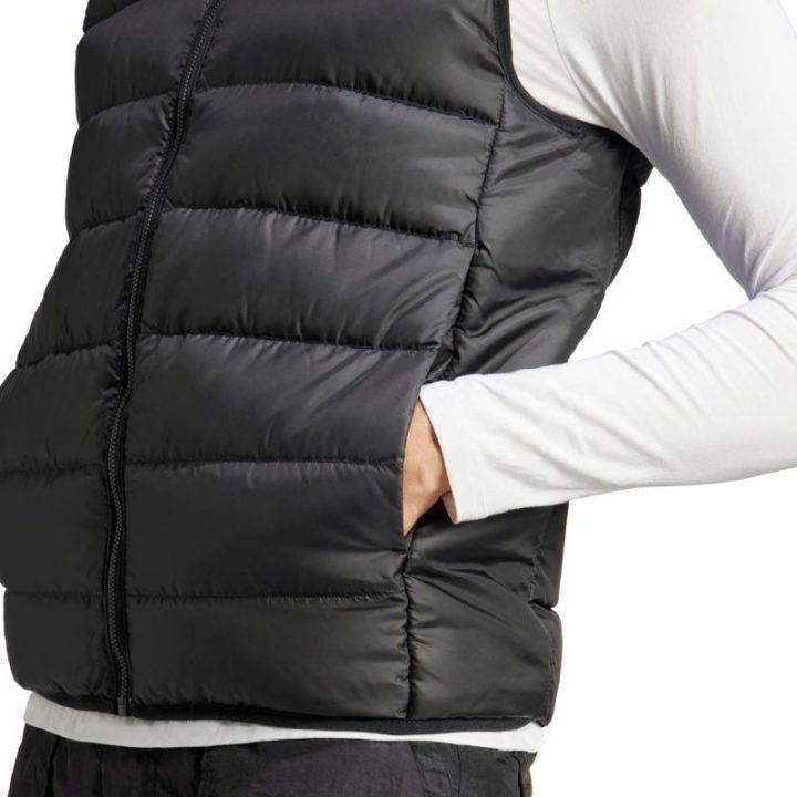 Vyriška pūkinė liemenė adidas Essentials 3-Stripes Light Down, juoda