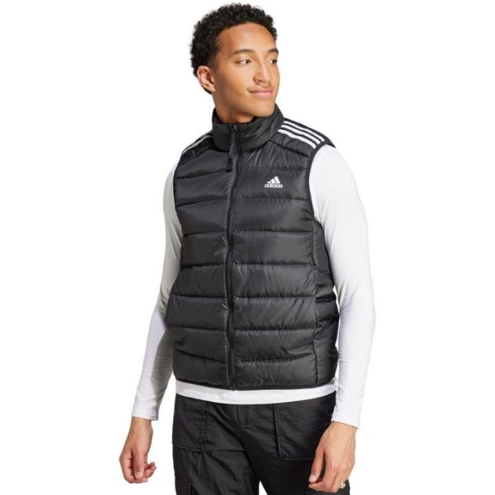 Vyriška pūkinė liemenė adidas Essentials 3-Stripes Light Down, juoda