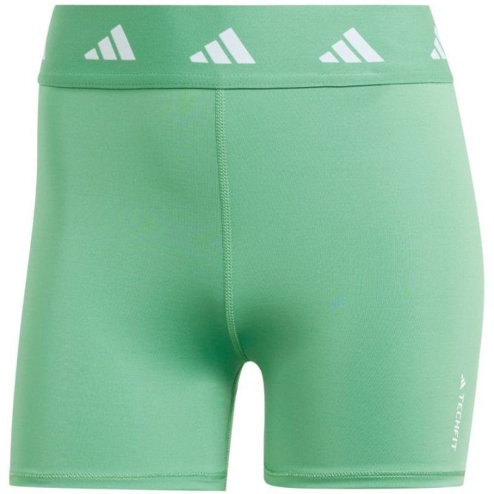 Moteriški prigludę treniruočių šortai adidas Techfit, žali