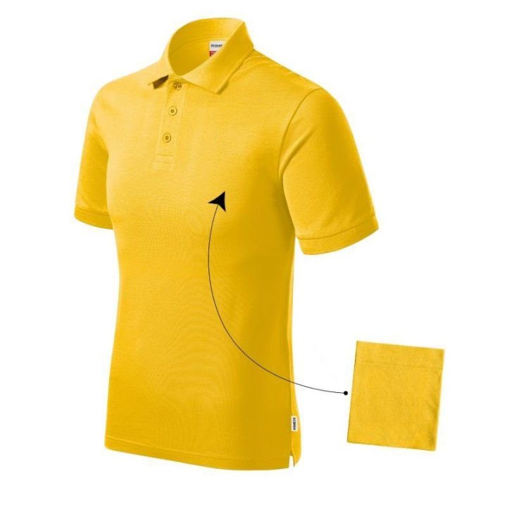 Vyriški polo marškinėliai Malfini Resist Heavy Polo, geltoni