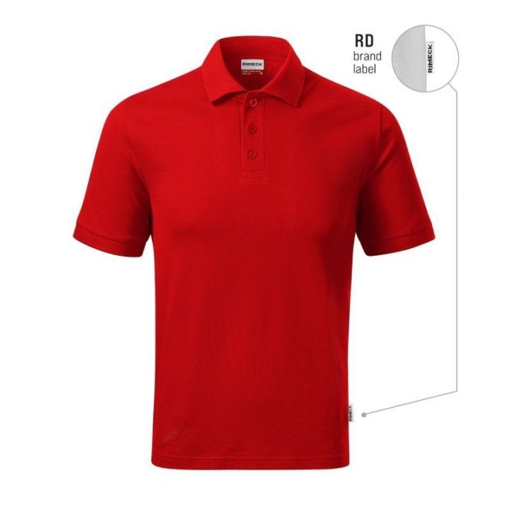 Vyriški medvilniniai polo marškinėliai Malfini Resist Heavy Polo, raudoni