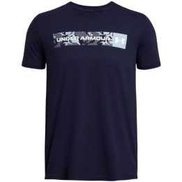 Vyriški medvilniniai marškinėliai Under Armour, tamsiai mėlyni