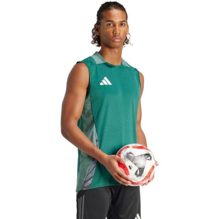 Vyriški marškinėliai be rankovių adidas Tiro 24, žali