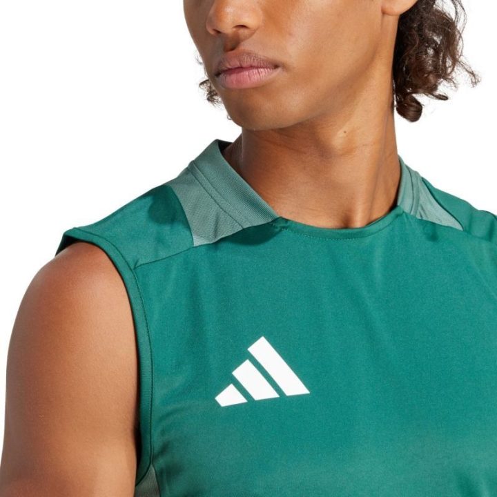 Vyriški marškinėliai be rankovių adidas Tiro 24, žali