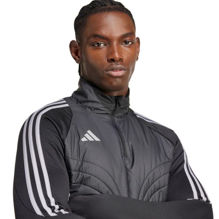 Vyriškas futbolo džemperis adidas Tiro 24 Winterized, pilkas ir juodas