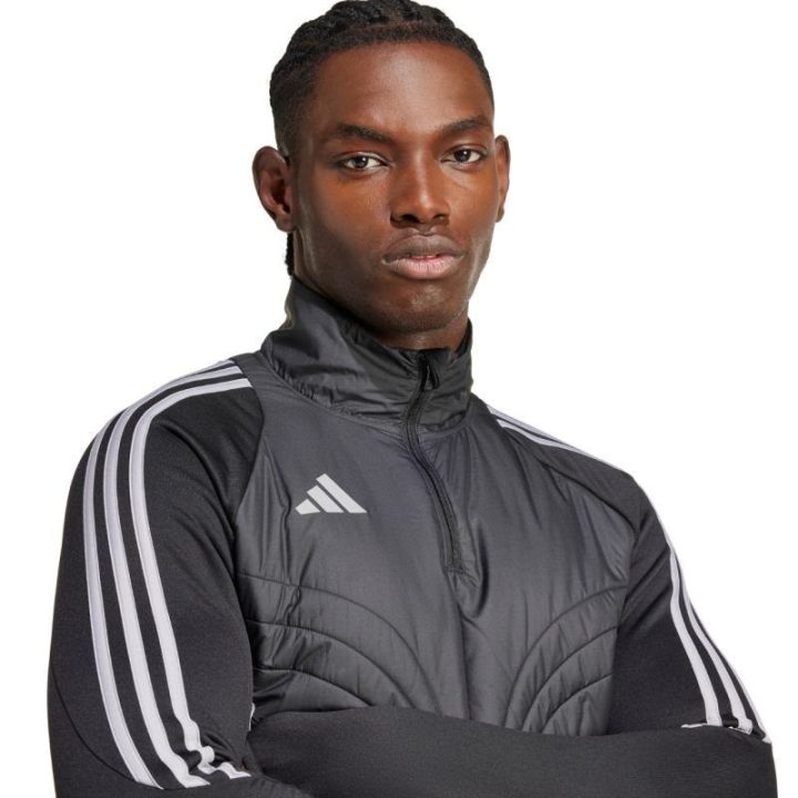 Vyriškas futbolo džemperis adidas Tiro 24 Winterized, pilkas ir juodas