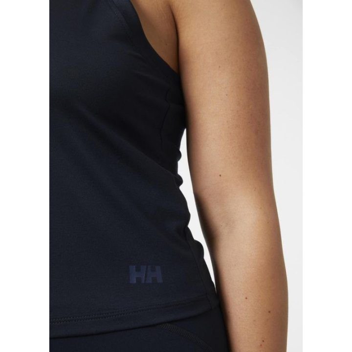 Moteriški berankoviai marškinėliai Helly Hansen Ocean, juodi