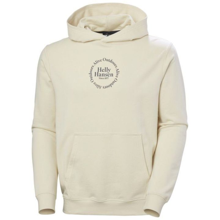 Vyriškas džemperis su gobtuvu Helly Hansen Core Graphic, smėlio