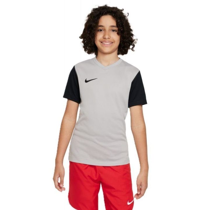 Vaikiški marškinėliai Nike Tiempo Premier II, pilki ir juodi