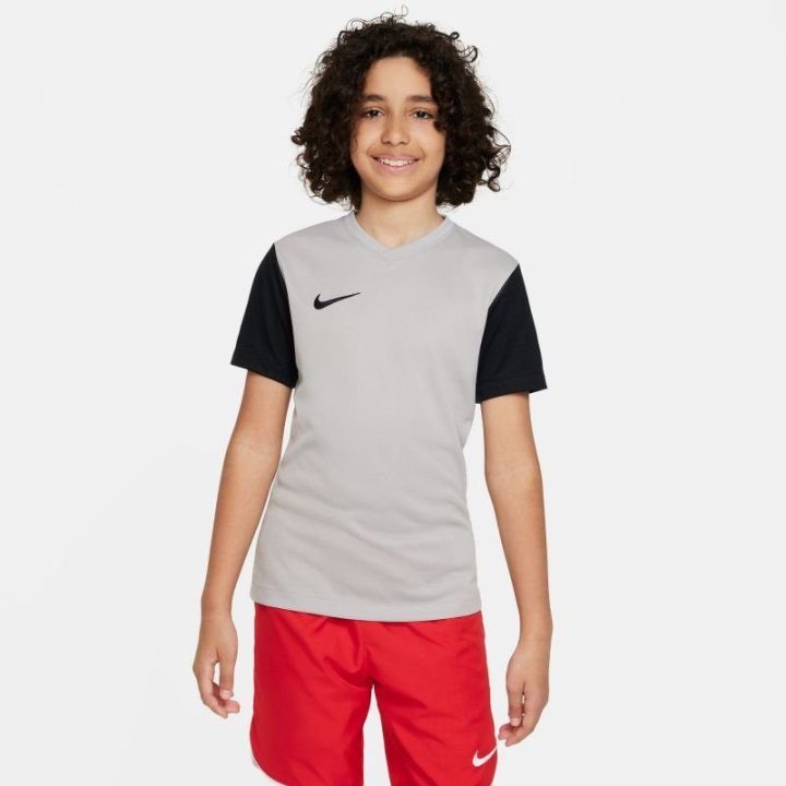 Vaikiški marškinėliai Nike Tiempo Premier II, pilki ir juodi