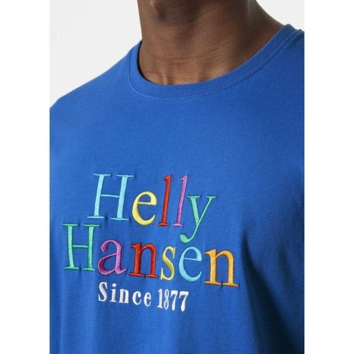 Vyriški medvilniniai marškinėliai Helly Hansen Core Graphit T, mėlyni