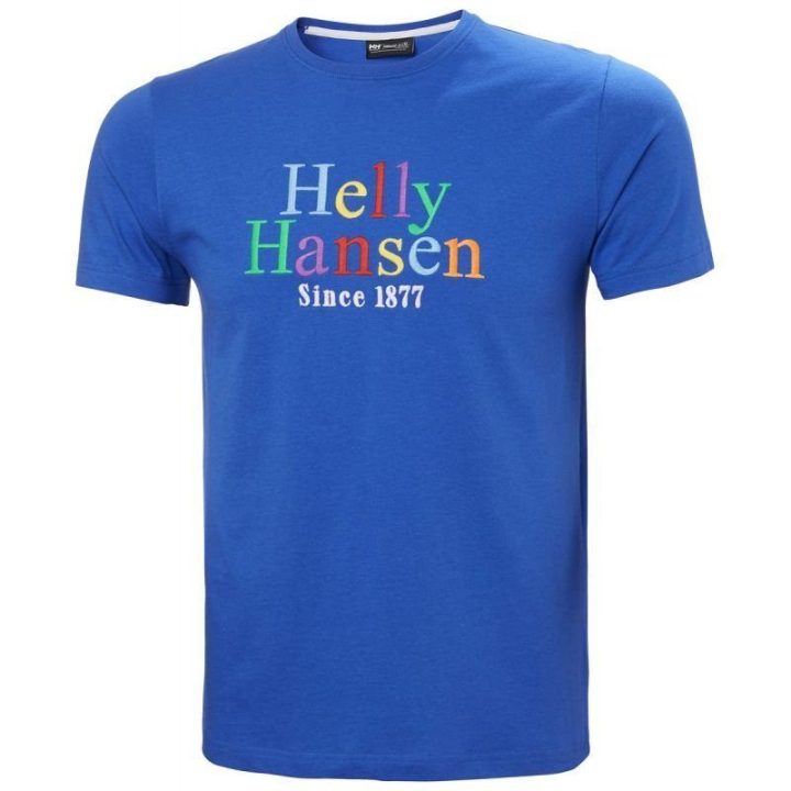 Vyriški medvilniniai marškinėliai Helly Hansen Core Graphit T, mėlyni