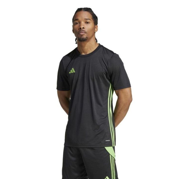 Vyriški prigludusio kirpimo marškinėliai adidas Tabela 23, juodi