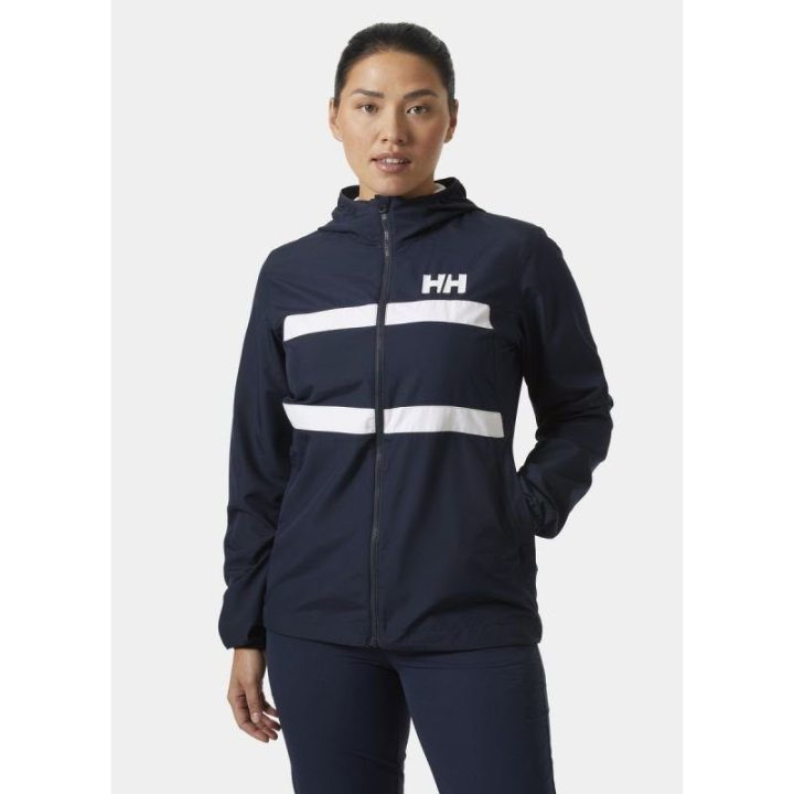 Moteriška vėjo striukė Helly Hansen Salt Stripe, juoda