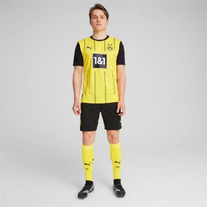 Vyriški marškinėliai Puma Borussia Dortmund Home Replica, geltoni