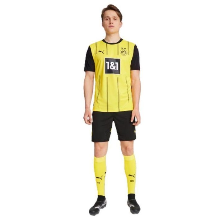 Vyriški marškinėliai Puma Borussia Dortmund Home Replica, geltoni