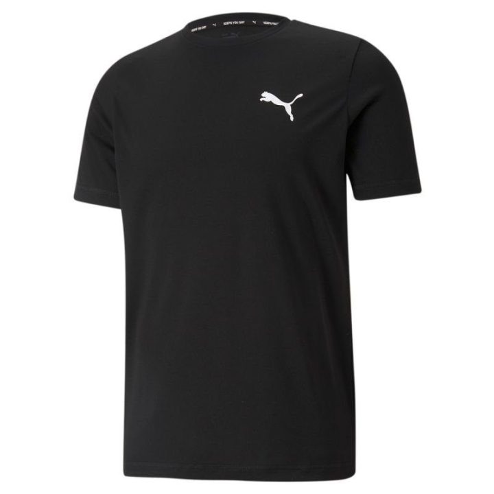 Vyriški įprasto kirpimo marškinėliai Puma Active Small Logo, juodi