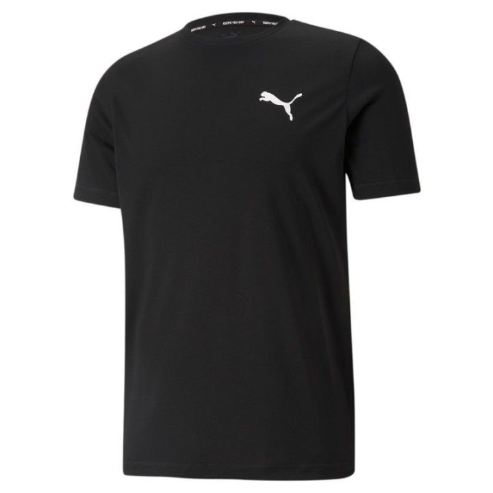 Vyriški įprasto kirpimo marškinėliai Puma Active Small Logo, juodi