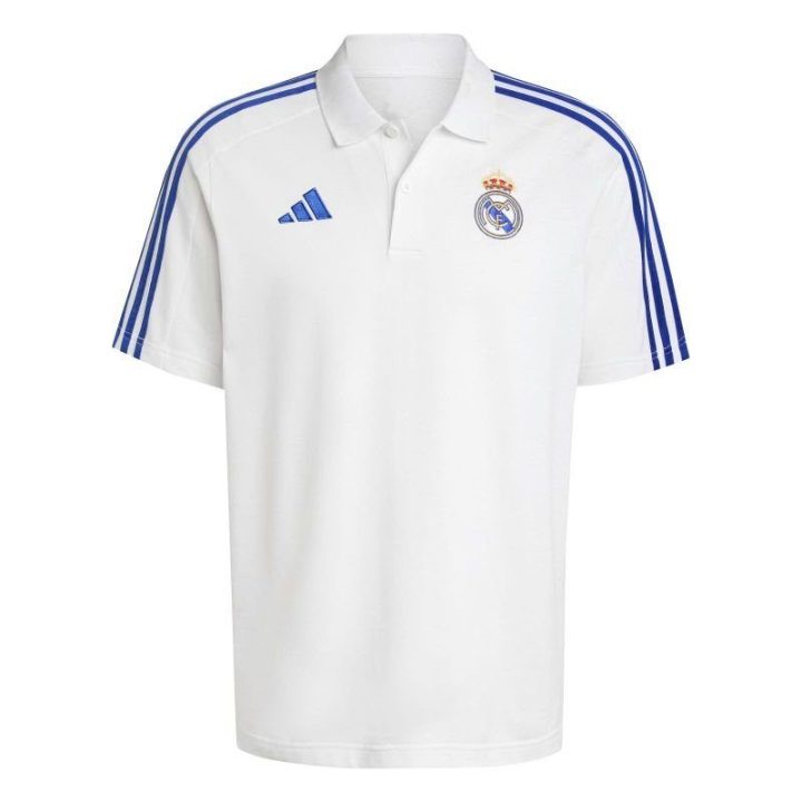 Vyriški polo marškinėliai adidas Real Madrid, balti