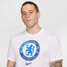 Vyriški marškinėliai Nike Chelsea FC Crest Tee, balti