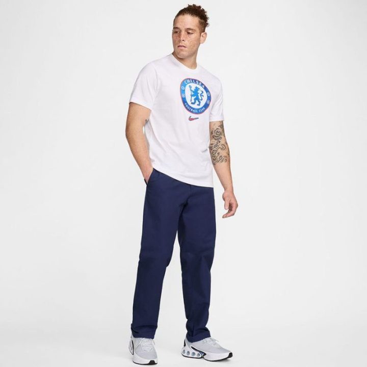 Vyriški marškinėliai Nike Chelsea FC Crest Tee, balti