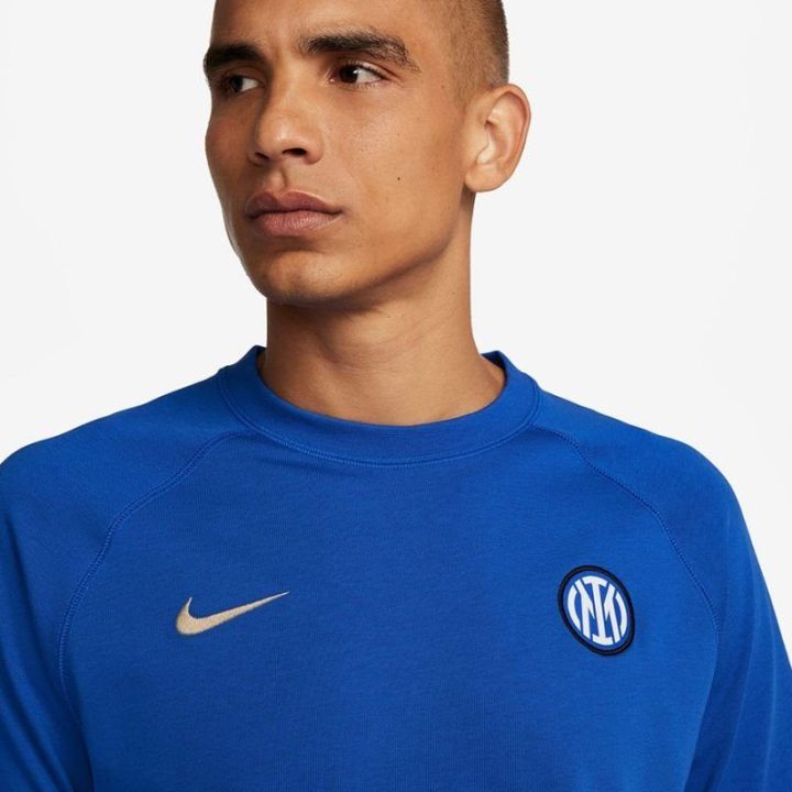 Vyriški marškinėliai Nike Inter Mediolan Travel, mėlyni
