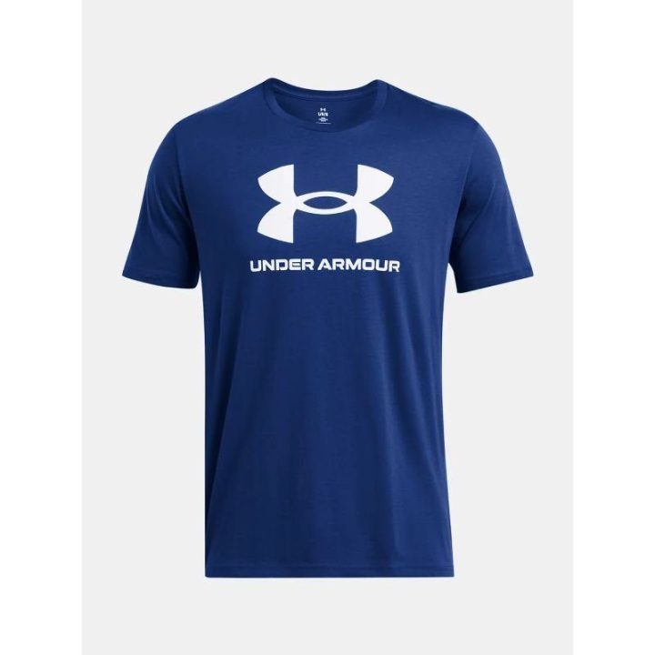 Vyriški sportiniai medvilniniai marškinėliai Under Armour, mėlyni
