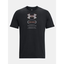 Vyriški medvilniniai marškinėliai Under Armour, juodi