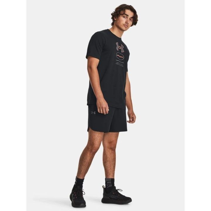 Vyriški medvilniniai marškinėliai Under Armour, juodi