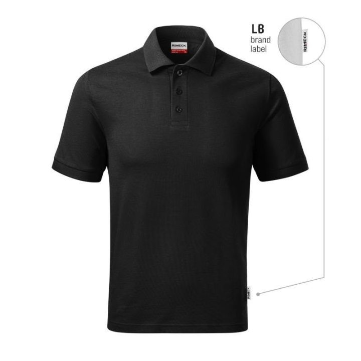 Vyriški medvilniniai polo marškinėliai Malfini Resist Heavy Polo, juodi