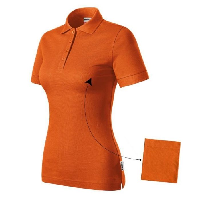 Moteriški polo marškinėliai Malfini Resist Heavy Polo, oranžiniai