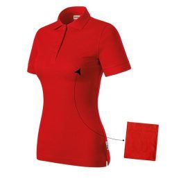 Moteriški medvilniniai polo marškinėliai Malfini Resist Heavy Polo, raudoni