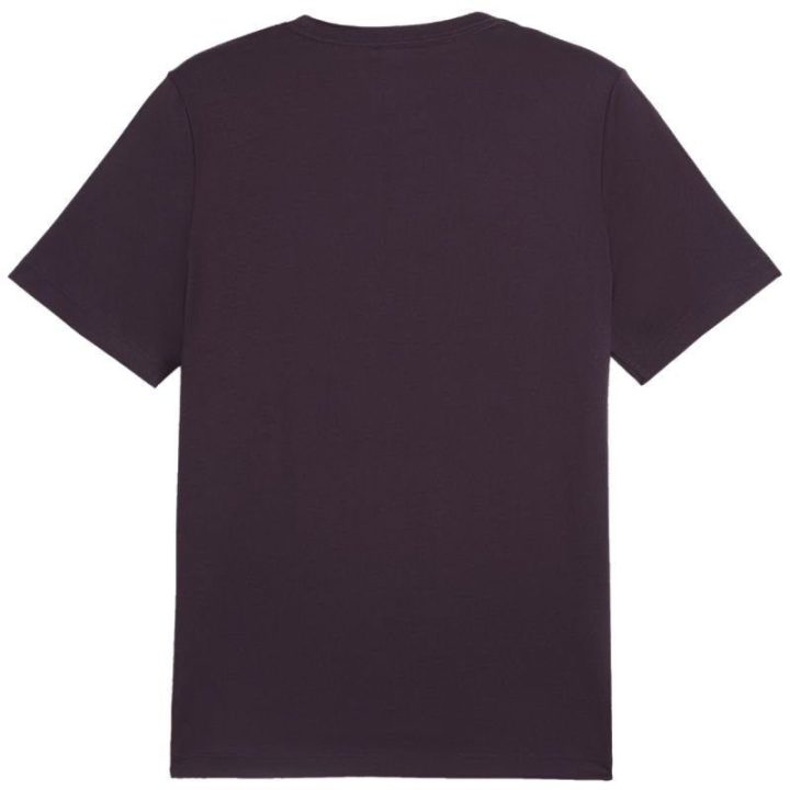 Vyriški medvilniniai marškinėliai Puma Essential Logo, violetiniai