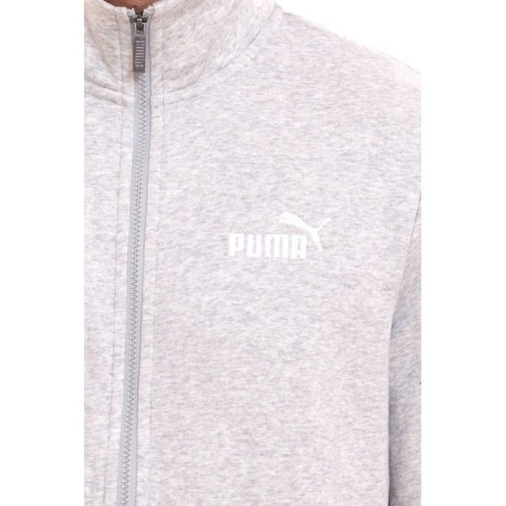 Vyriškas medvilninis džemperis su užtrauktuku Puma ESS Track, pilkas