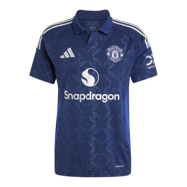 Vyriški marškinėliai adidas Manchester United Away, tamsiai mėlyni