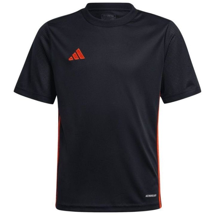 Vaikiški rungtynių marškinėliai adidas Tabela 23, juodi ir oranžiniai