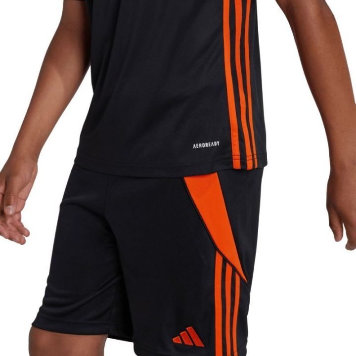 Vaikiški rungtynių marškinėliai adidas Tabela 23, juodi ir oranžiniai