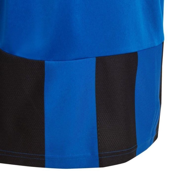 Vaikiški futbolo marškinėliai adidas Striped 24, mėlyni ir juodi