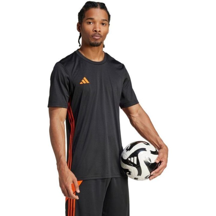 Vyriški marškinėliai adidas Tabela 23, juodi ir oranžiniai