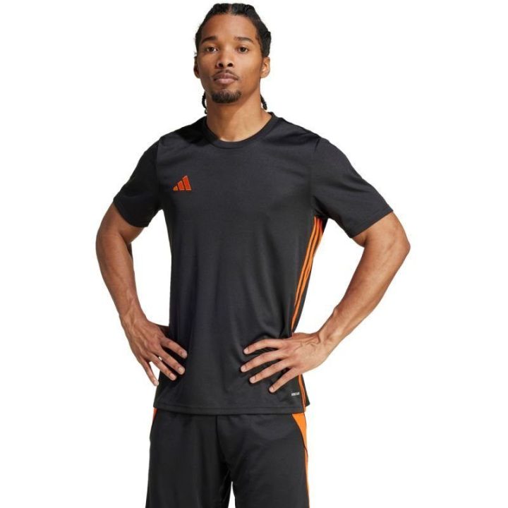 Vyriški marškinėliai adidas Tabela 23, juodi ir oranžiniai