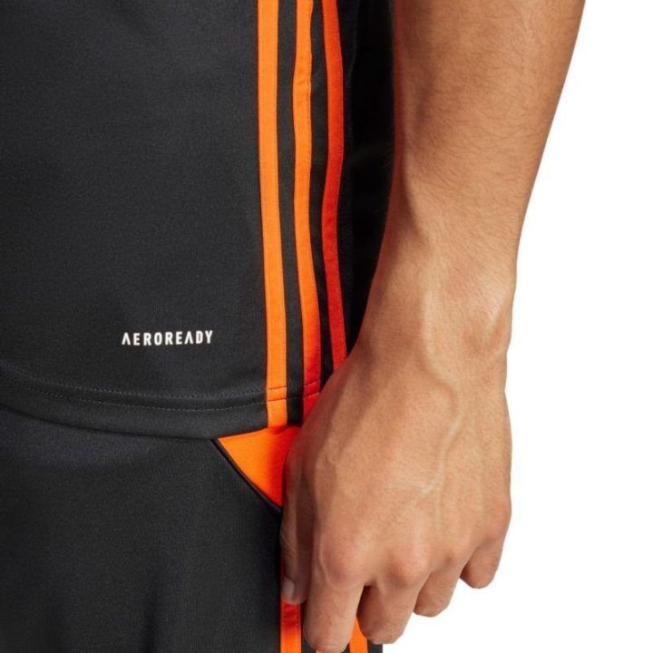 Vyriški marškinėliai adidas Tabela 23, juodi ir oranžiniai