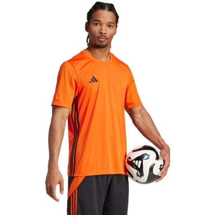 Vyriški sportiniai marškinėliai adidas Tabela 23, oranžiniai ir juodi