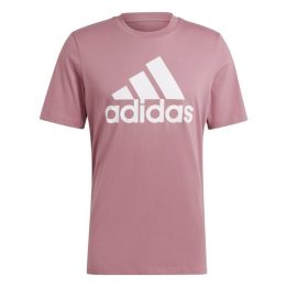 Vyriški marškinėliai su dideliu logotipu adidas Essentials, pilki