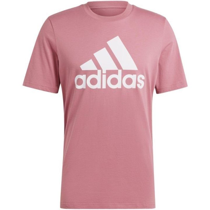 Vyriški marškinėliai su dideliu logotipu adidas Essentials, pilki
