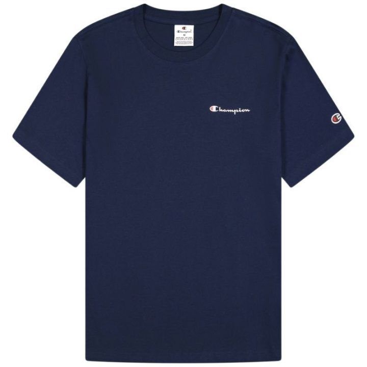 Vyriški marškinėliai Champion SS Tee 220264, tamsiai mėlyni