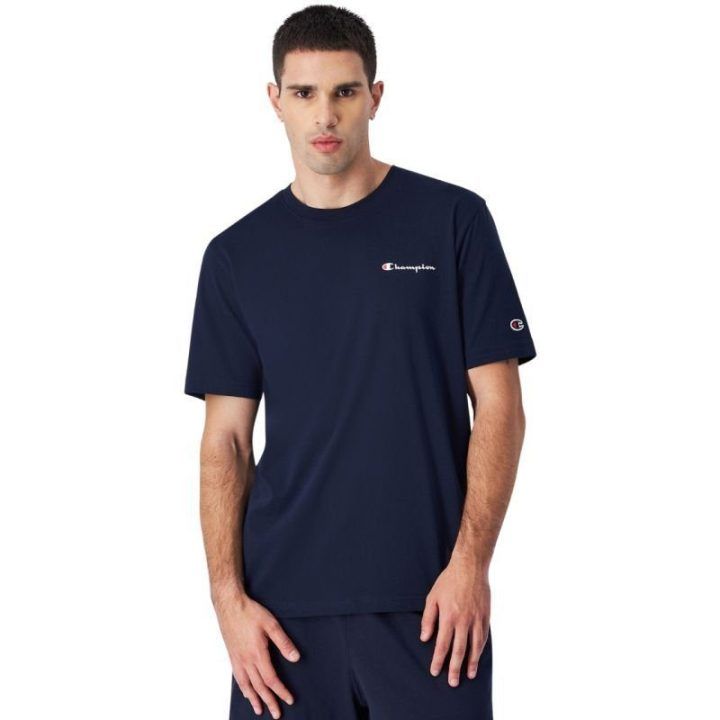 Vyriški marškinėliai Champion SS Tee 220264, tamsiai mėlyni